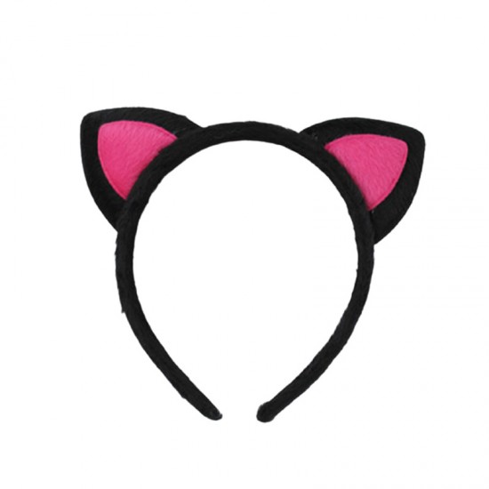 毛絨貓耳髮箍 造型髮圈 化裝舞會髮飾  