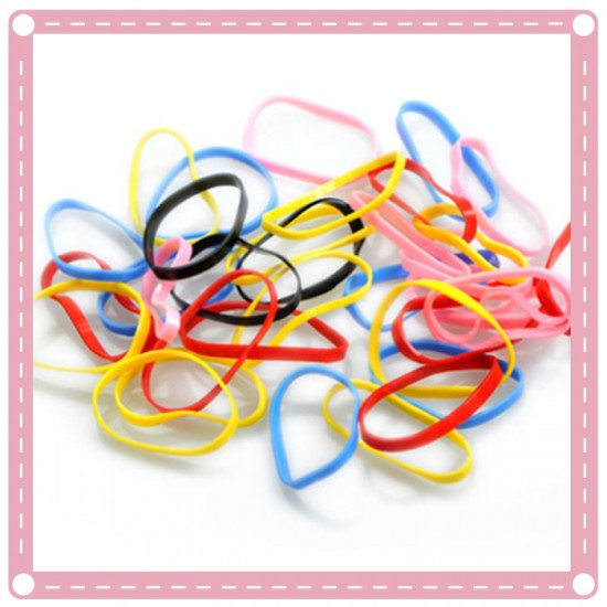 (4包入)兒童彩色橡皮筋 髮圈 彩色小髮圈 髮飾 