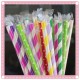 彩色條紋獨立包裝紙吸管25支入