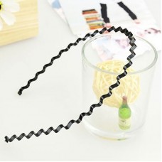 黑色鐵質波浪型髮箍 傳統髮箍