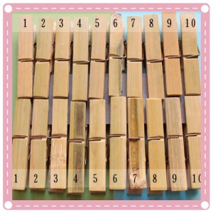 日用曬衣服褲子夾 多用途葡萄長木竹夾子 20入裝