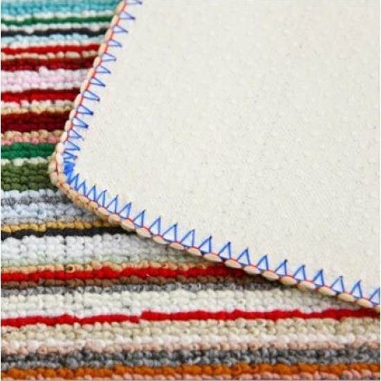 防滑彩色條紋地墊 居家必備簡約防滑腳踏墊 門墊