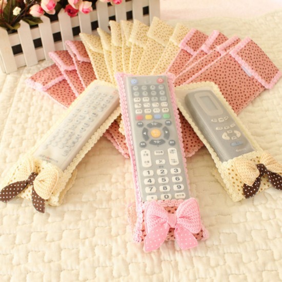 蝴蝶結遙控器防塵套 空調電視遙控器套