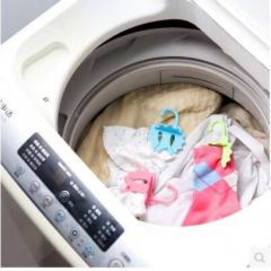 可懸掛洗衣球 去污防纏繞 曬衣架 4個裝