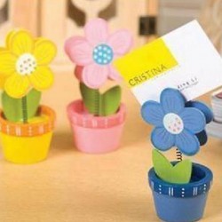 木質小花名片夾 留言夾 memo夾