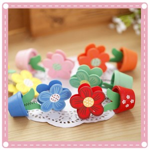 木質小花名片夾 留言夾 memo夾