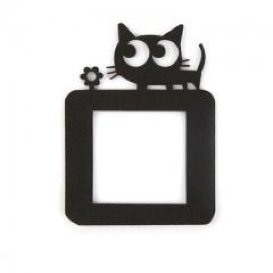 (5入) 可愛卡通鏤空開關貼 家居牆壁貼 不傷牆壁 免黏開關套