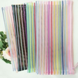 七彩線條透明化妝包 收納袋 零錢包 筆袋 七彩線條透明化妝包 收納袋 零錢包 筆袋