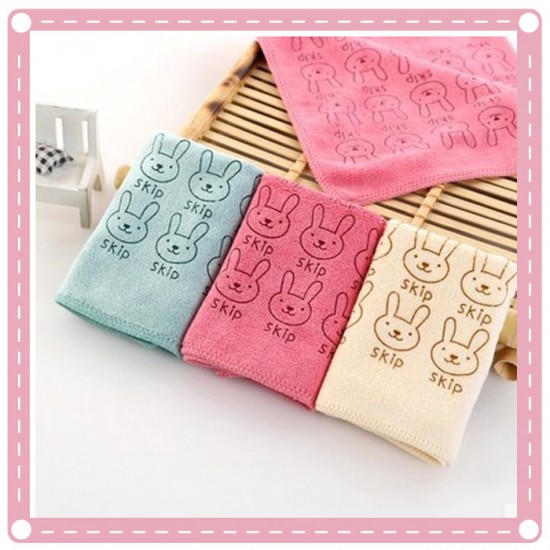 動物隨身小方巾 兒童純棉擦手巾 印花小毛巾 超細纖維吸水毛巾