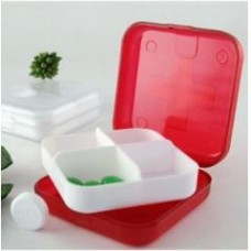 小藥盒 十字四格密封塑膠小藥盒