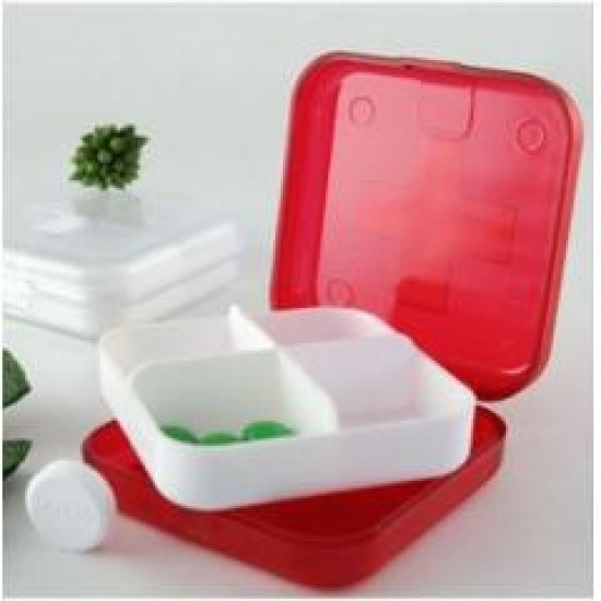 小藥盒 十字四格密封塑膠小藥盒