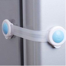 單開式衣櫃鎖 多功能安全鎖 冰箱鎖 加長款2入裝