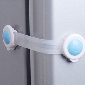 單開式衣櫃鎖 多功能安全鎖 冰箱鎖 加長款2入裝