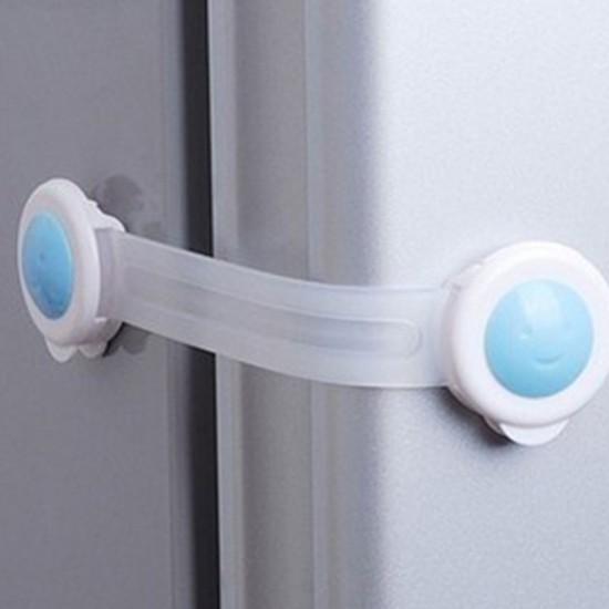 單開式衣櫃鎖 多功能安全鎖 冰箱鎖 加長款2入裝