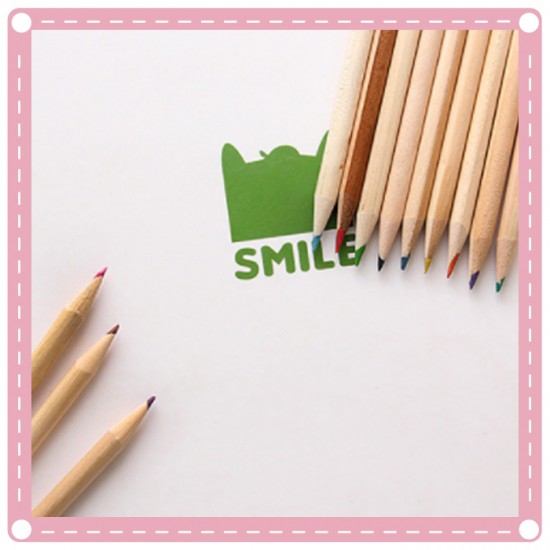 可愛mini小熊12色繪畫鉛筆 彩色鉛筆