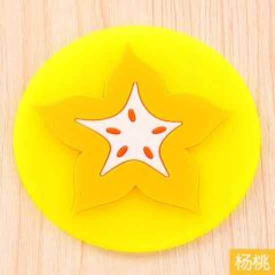 繽紛果凍色水果造型杯墊 矽膠杯墊 創意防滑隔熱墊 茶杯墊