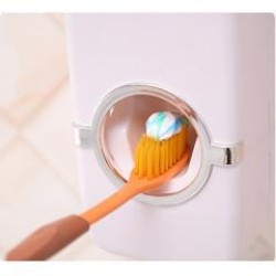 牙膏擠壓器 防塵牙刷架組合