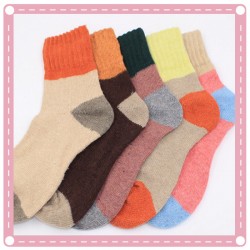 撞色加厚保暖襪 冬季必備保暖襪