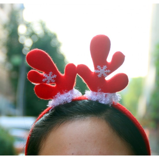 可愛造型髮箍 節慶裝飾品 聖誕老人髮圈 聖誕節派對 表演服裝用品