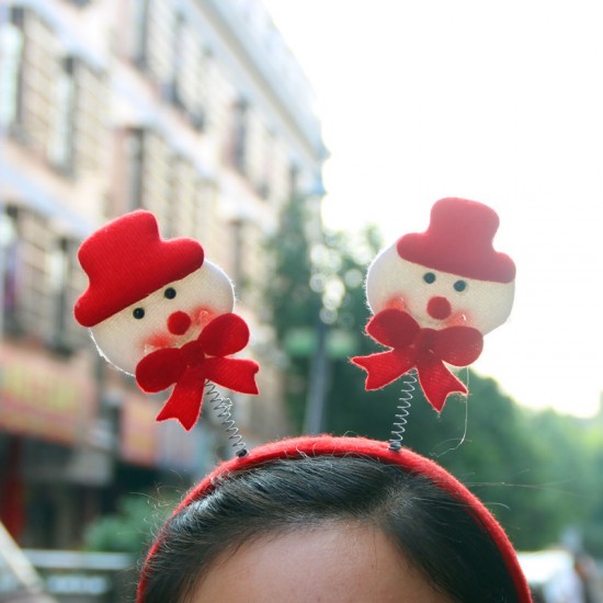 可愛造型髮箍 節慶裝飾品 聖誕老人髮圈 聖誕節派對 表演服裝用品