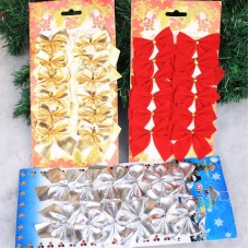 聖誕樹裝飾品 聖誕裝飾蝴蝶結 聖誕蝴蝶結 聖誕禮品 12入裝