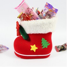 聖誕裝飾品 聖誕樹掛件 聖誕靴子 聖誕植絨靴 聖誕筆筒