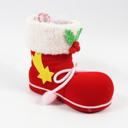 聖誕裝飾品 聖誕樹掛件 聖誕靴子 聖誕植絨靴 聖誕筆筒