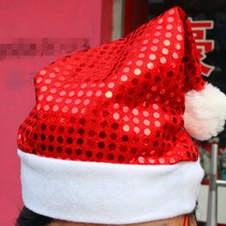 亮片聖誕帽 高檔聖誕帽  聖誕派對用品 聖誕節必備裝飾品