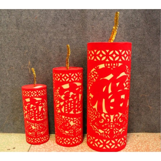 春節裝飾 櫥窗擺飾傳統剪紙鞭炮 新年裝飾用品 春節用品批發