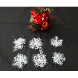 6cm雪花片 聖誕裝飾品 聖誕雪花片 6片裝