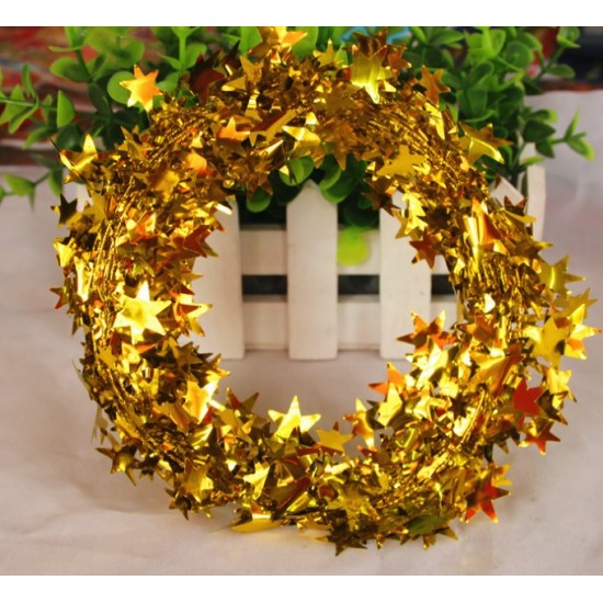 聖誕裝飾品 聖誕樹裝飾品 聖誕彩條 聖誕鐵絲 五角星星