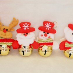 聖誕禮品 鈴鐺聖誕老人 雪人 麋鹿 聖誕用品 聖誕樹裝飾品 聖誕節日贈品