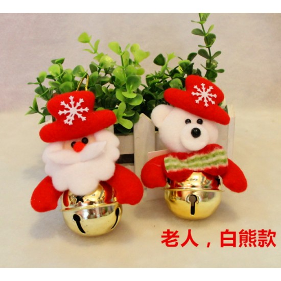 聖誕禮品 鈴鐺聖誕老人 雪人 麋鹿 聖誕用品 聖誕樹裝飾品 聖誕節日贈品