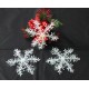 聖誕裝飾品 三片裝 15cm塑料雪花片 墻壁裝飾品 飯店聖誕布置