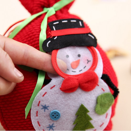 立體聖誕雪人糖果袋 禮品袋 創意家居 實用禮品 聖誕節必備 聖誕禮物袋