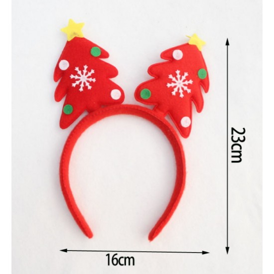 (4入)聖誕髮箍 聖誕樹頭箍 成人兒童頭箍 聖誕派對用品