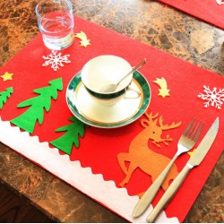 聖誕餐具墊 刀叉墊子 聖誕節裝飾用品 聖誕裝飾品