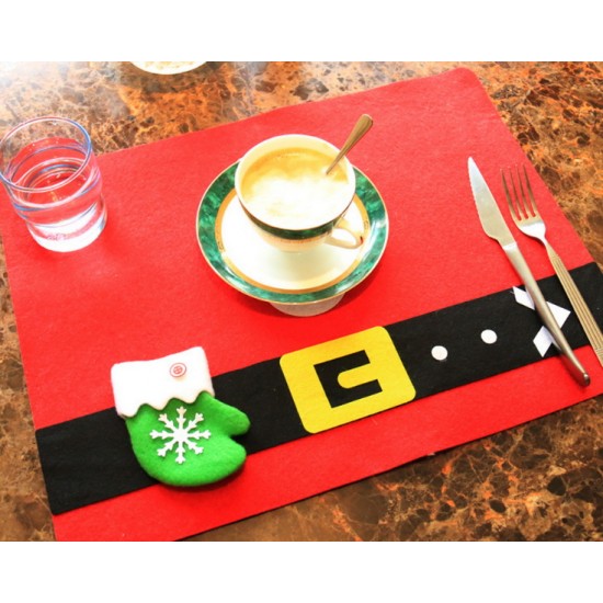 聖誕餐具墊 刀叉墊子 聖誕節裝飾用品 聖誕裝飾品