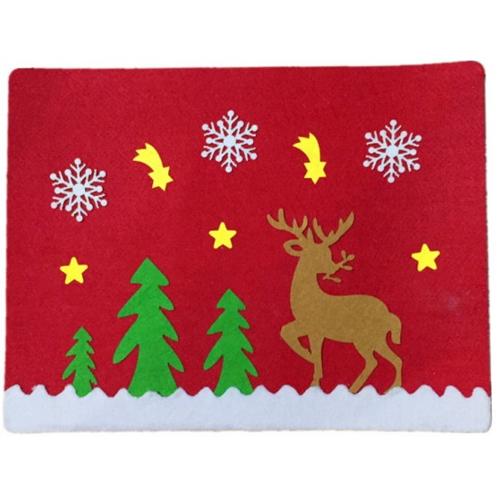 聖誕餐具墊 刀叉墊子 聖誕節裝飾用品 聖誕裝飾品