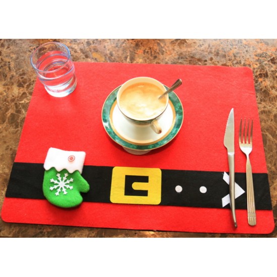 聖誕餐具墊 刀叉墊子 聖誕節裝飾用品 聖誕裝飾品