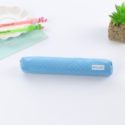 點點風筆袋 帆布筆袋 拉鍊鉛筆盒 文具收納袋 學生文具 