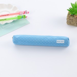 點點風筆袋 帆布筆袋 拉鍊鉛筆盒 文具收納袋 學生文具 