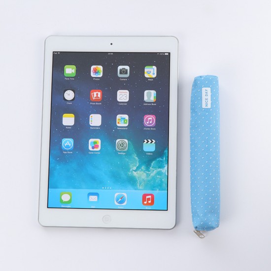 點點風筆袋 帆布筆袋 拉鍊鉛筆盒 文具收納袋 學生文具 