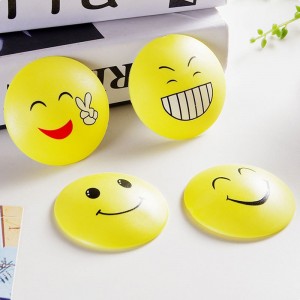 可愛笑臉橡膠防撞墊 門后墻面靜音防碰墊 把手門鎖桌椅防護墊
