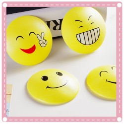 可愛笑臉橡膠防撞墊 門后墻面靜音防碰墊 把手門鎖桌椅防護墊