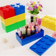 積木造型可疊加收納盒 創意桌面儲物盒 辦公文具收納盒