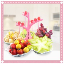 布穀鳥造型水果盤 貝殼造型水果盤 創意禮品 可拆洗糖果盤