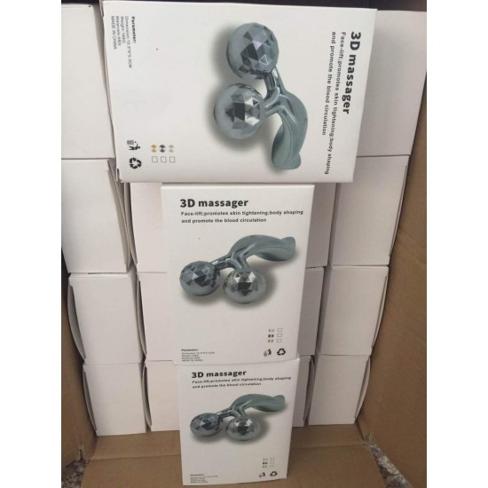 3D鑽石按摩器 Y型滾輪按摩器 身體曲線按摩棒 臉部肩頸按摩器