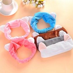 貓耳造型束髮帶 洗頭必備髮帶 洗臉化妝瀏海束髮巾