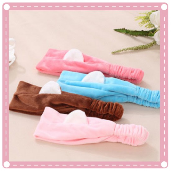 貓耳造型束髮帶 洗頭必備髮帶 洗臉化妝瀏海束髮巾